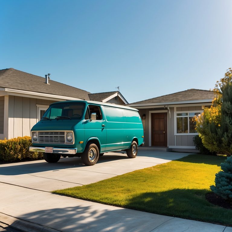 Foster City Locksmiths van parked near a residential property on the Peninsula