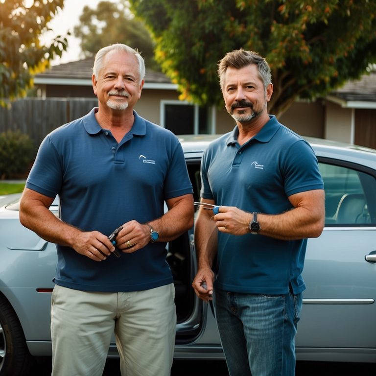 Foster City Locksmiths technician team with equipped service vans on the Peninsula
